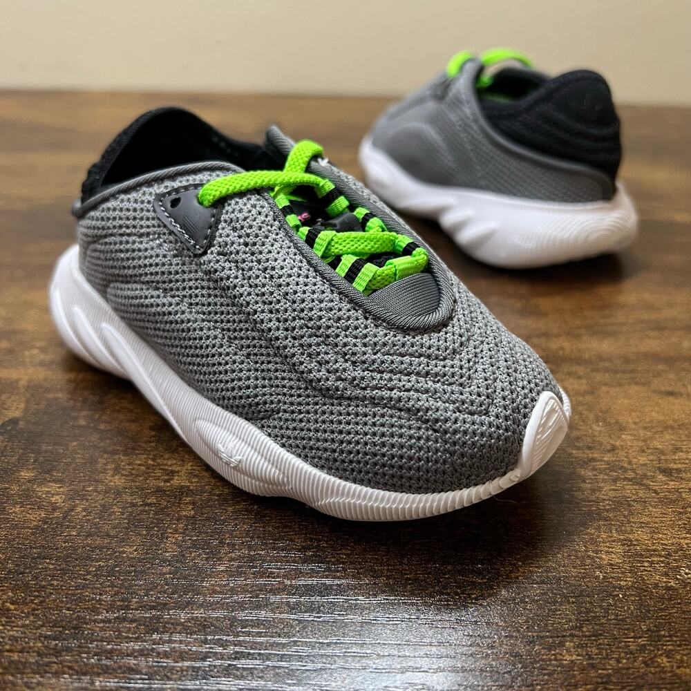 Adidas Adifom SLTN Shoe 6 Kids Toddler Unisex Gray Sneakers Ortholite Lace Up